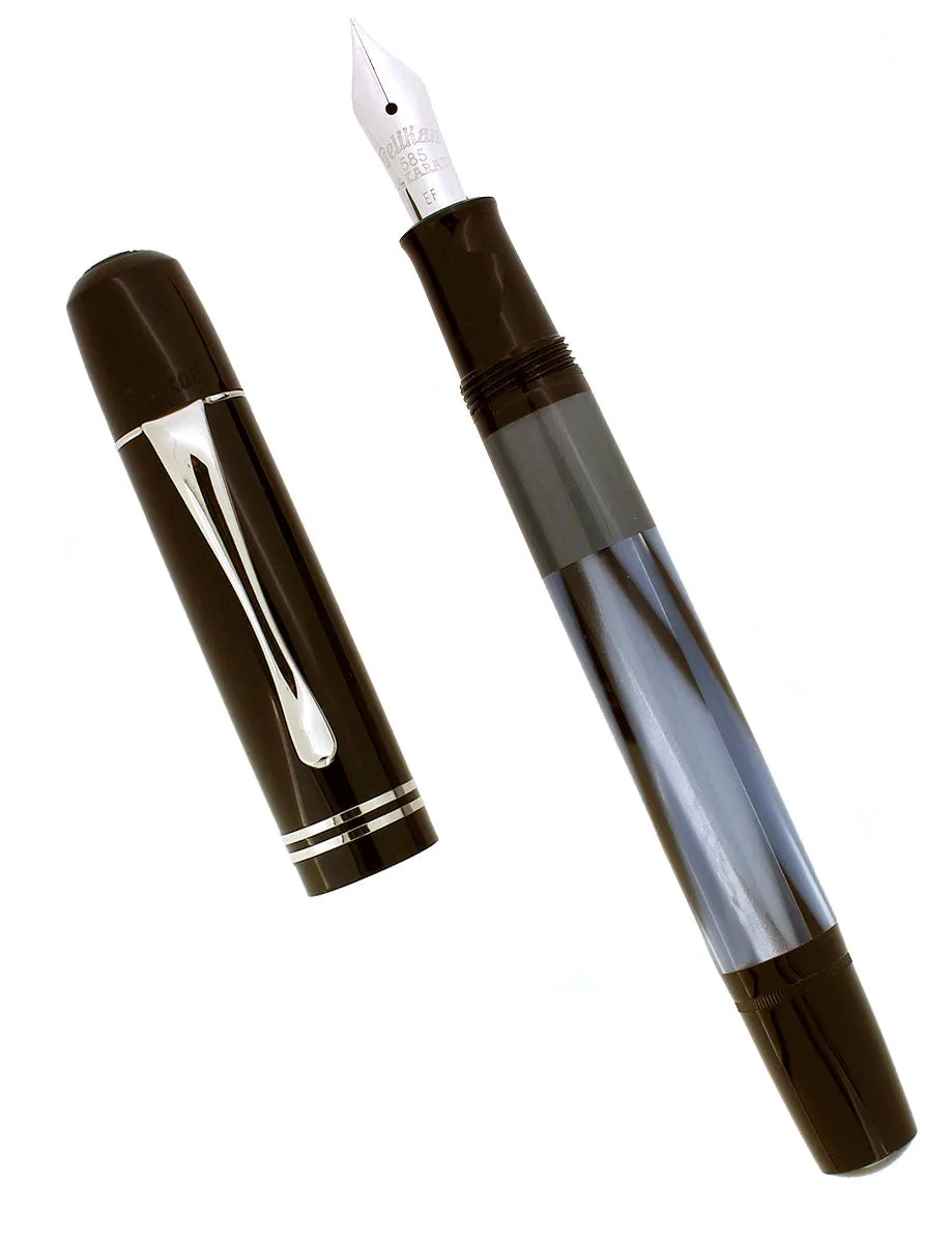 2019 PELIKAN M101N SPECIAL EDITION BLUE GRAY FOUNTAIN PEN NEVER INKED IN GIFT BOX
