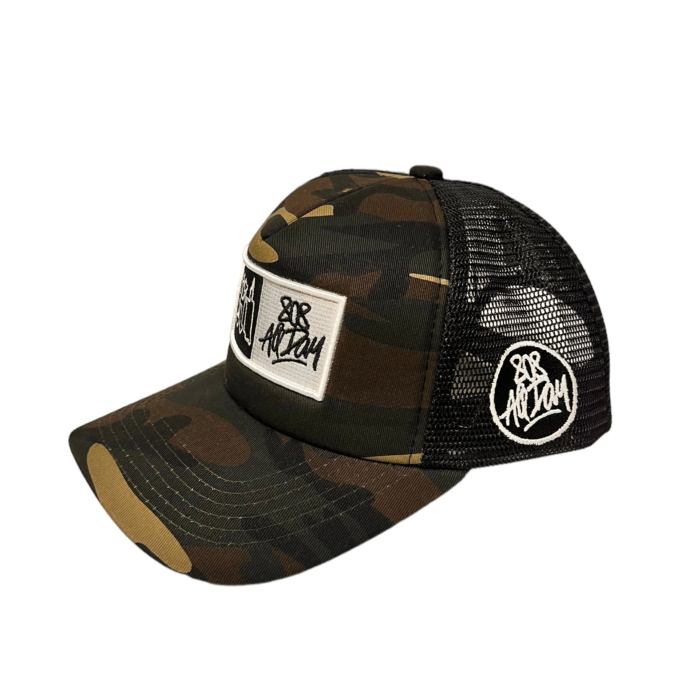 808ALLDAY Camo Box HI Kam Embroidered Trucker