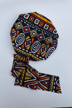 Ankara Satin Lined Bonnetwrap