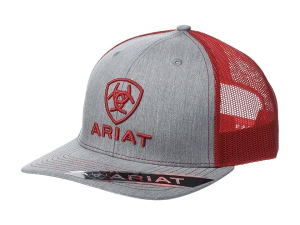 Ariat Men's Grey & Red Logo Snapback Cap A300005104