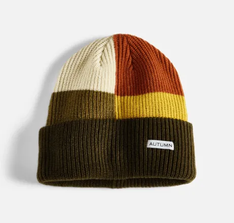 Autumn Patchwork Beanie