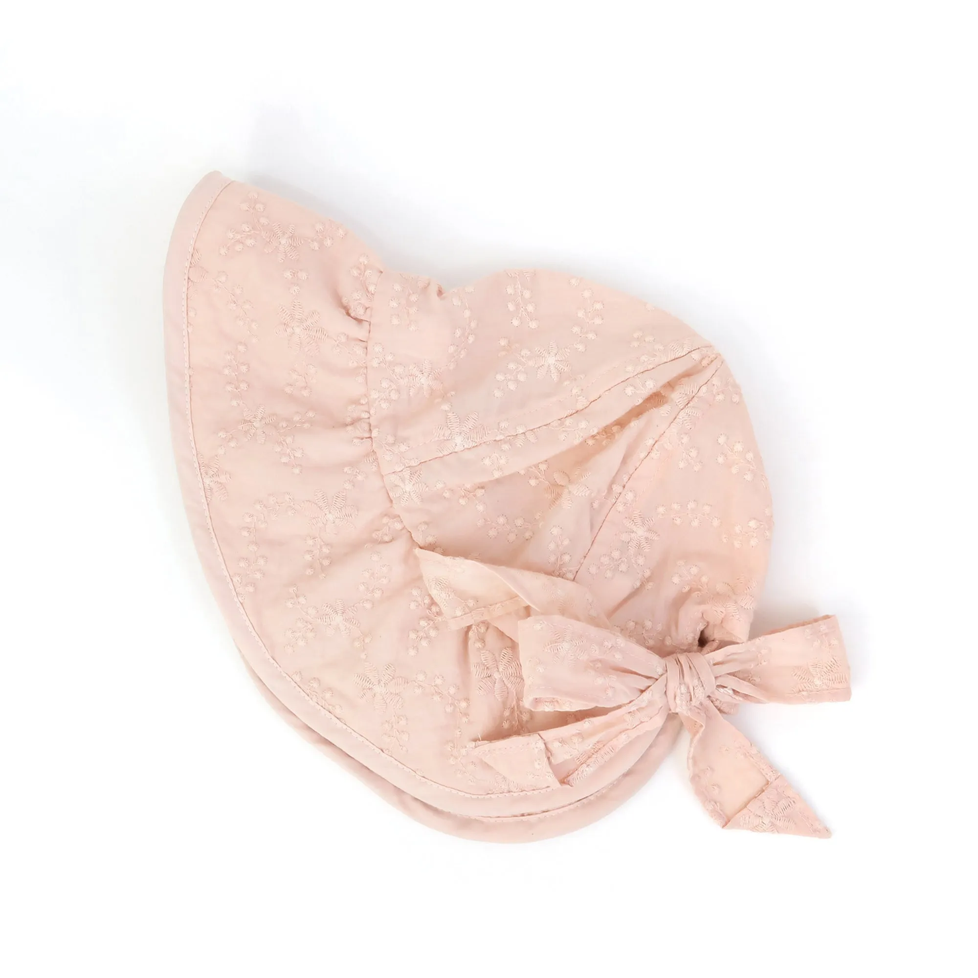 Baby Wide Brim Floppy Sun Bonnet Lacy Victorian Hat | Pink