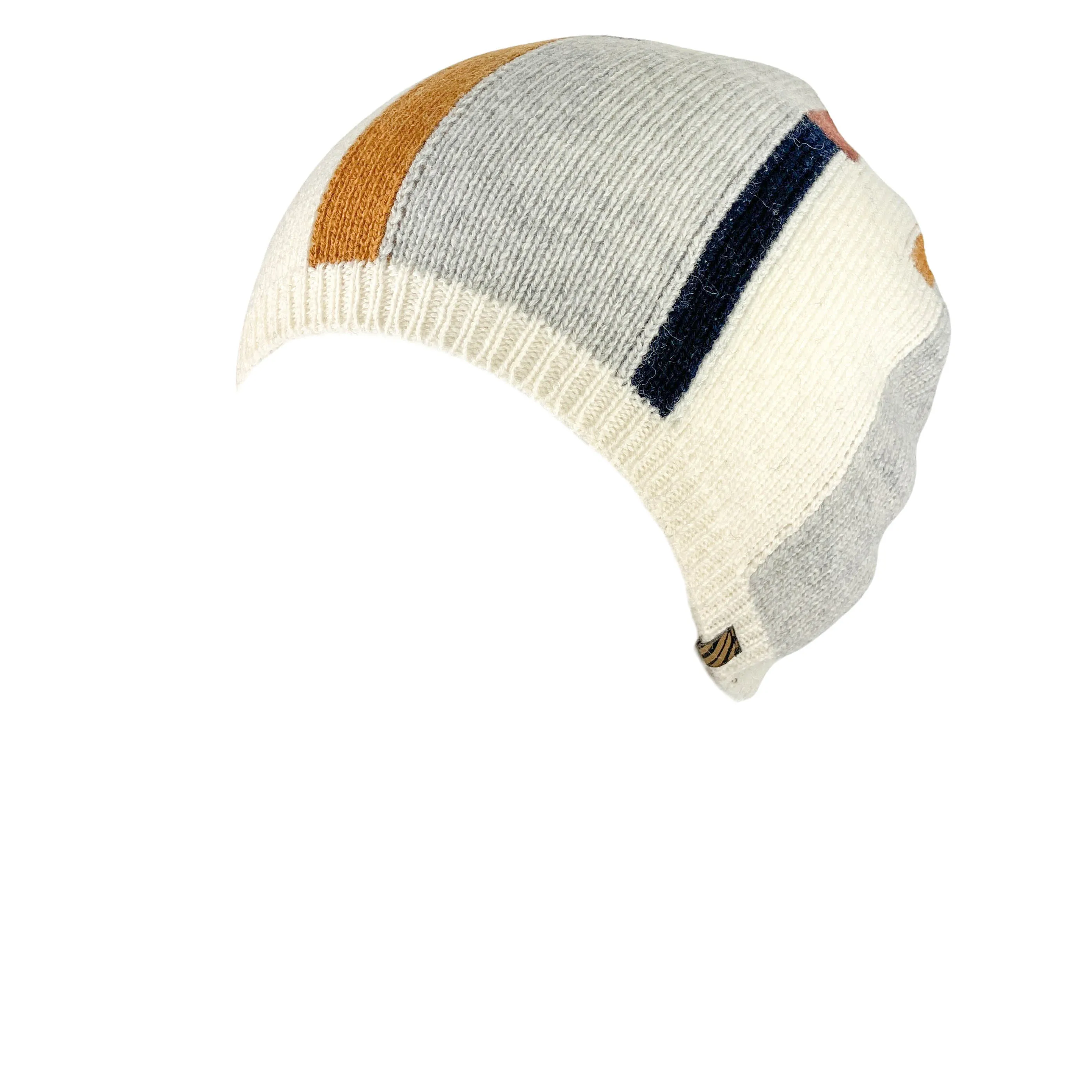 Billy Reid Patchwork Beanie in Multi