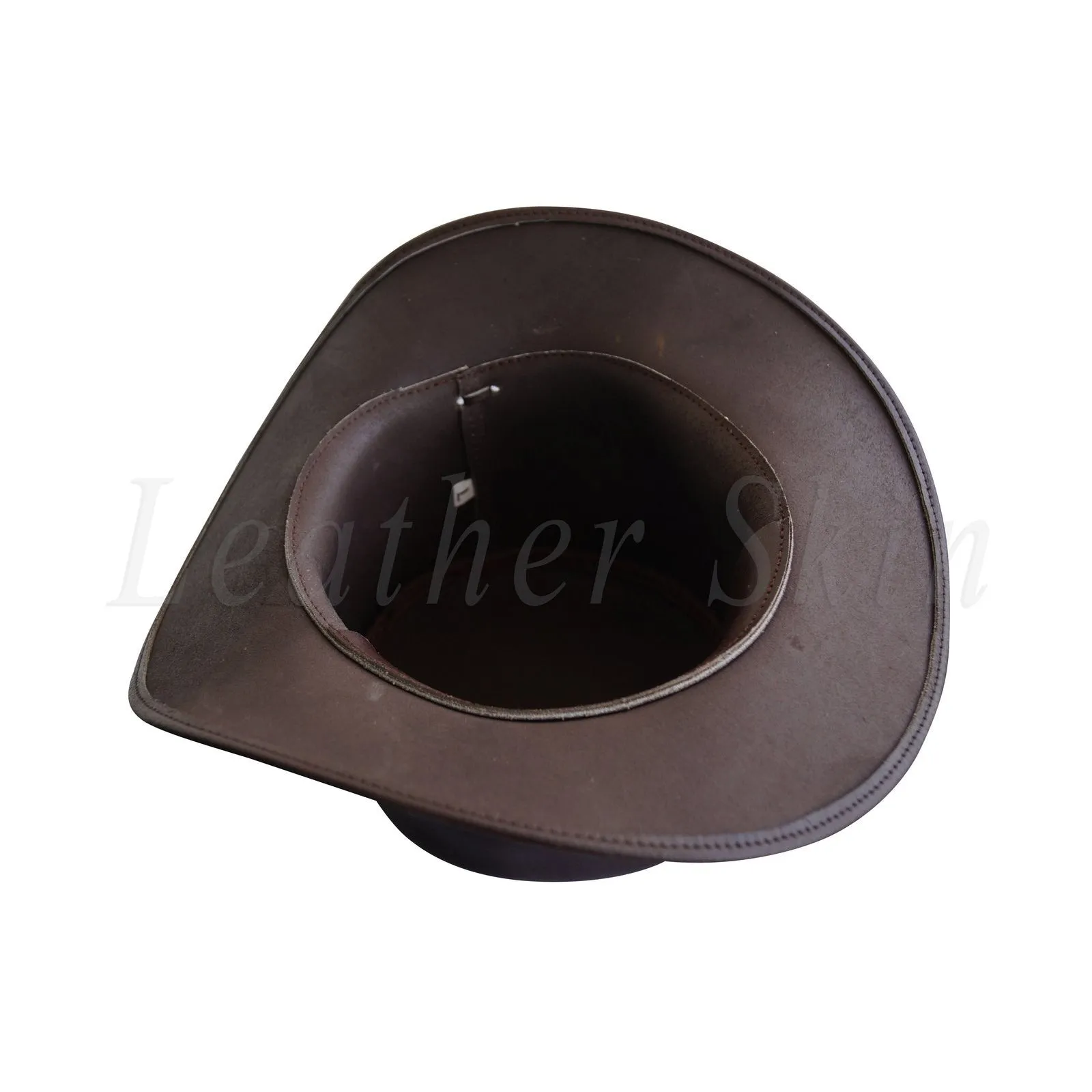 Black Vintage Style Leather Hat English Men's and Women's Jazz Ska