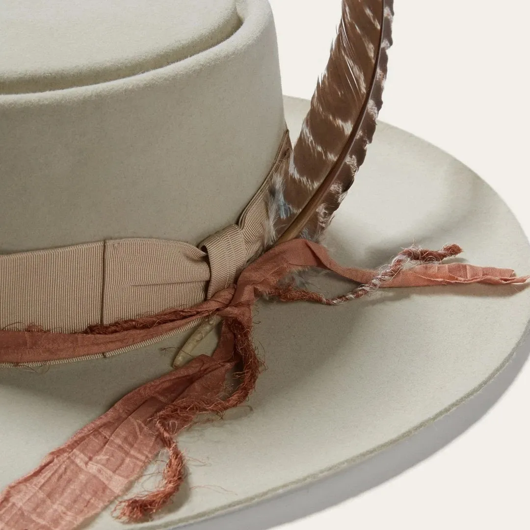 Blond Genius x Stetson - Kings Row Firm Felt Hat in Silver Grey