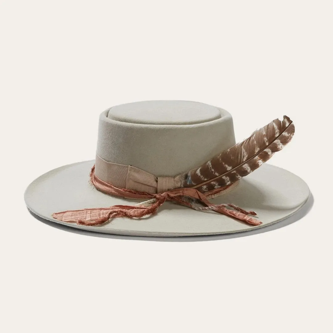 Blond Genius x Stetson - Kings Row Firm Felt Hat in Silver Grey