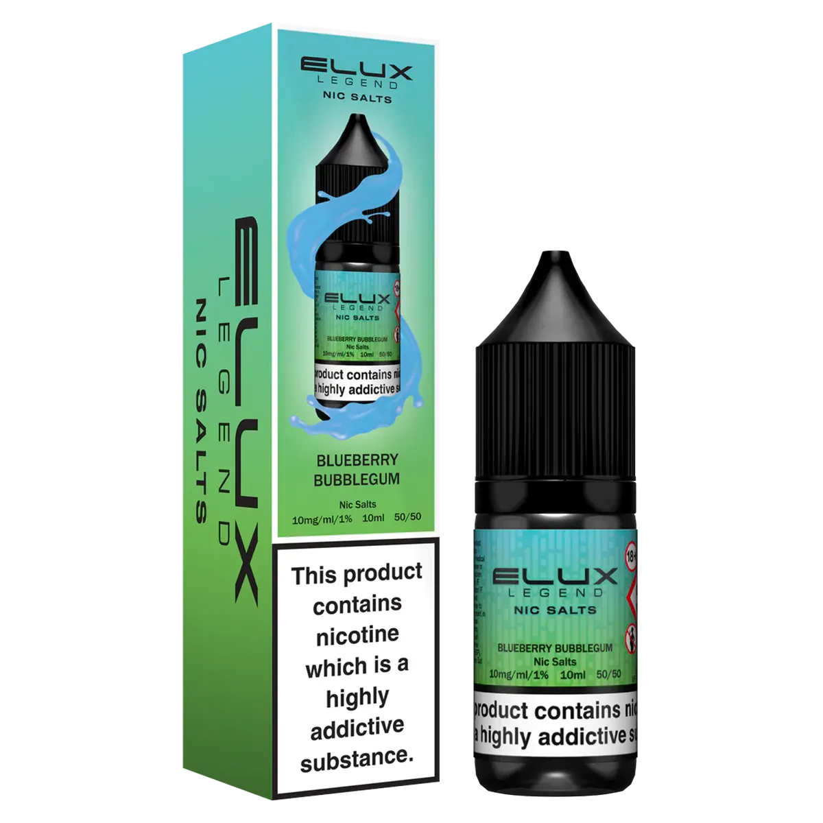 Blueberry Bubblegum Nic Salt by Elux 10ml