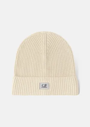 Bonnet C.P. Company petit logo beige