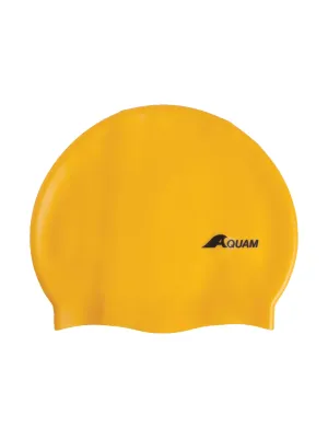 Bonnet de natation en silicone - Jaune