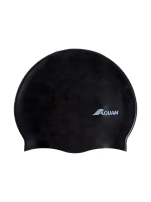 Bonnet de natation en silicone - Noir