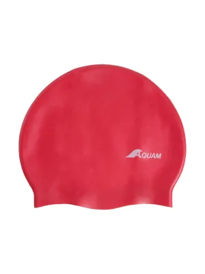 Bonnet de natation en silicone - Rouge