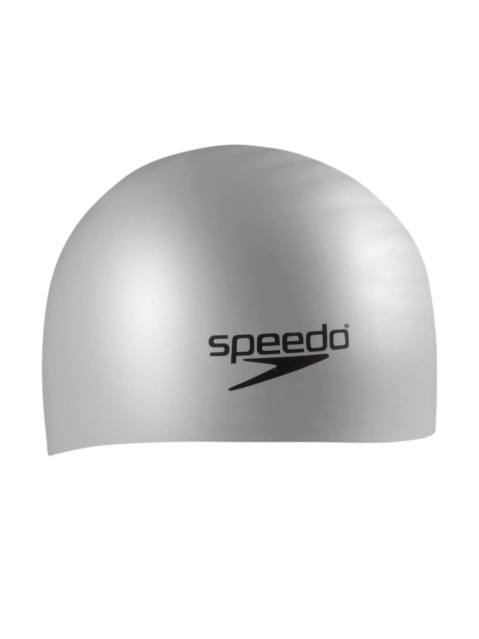 Bonnet de natation pour cheveux longs en silicone - Argent