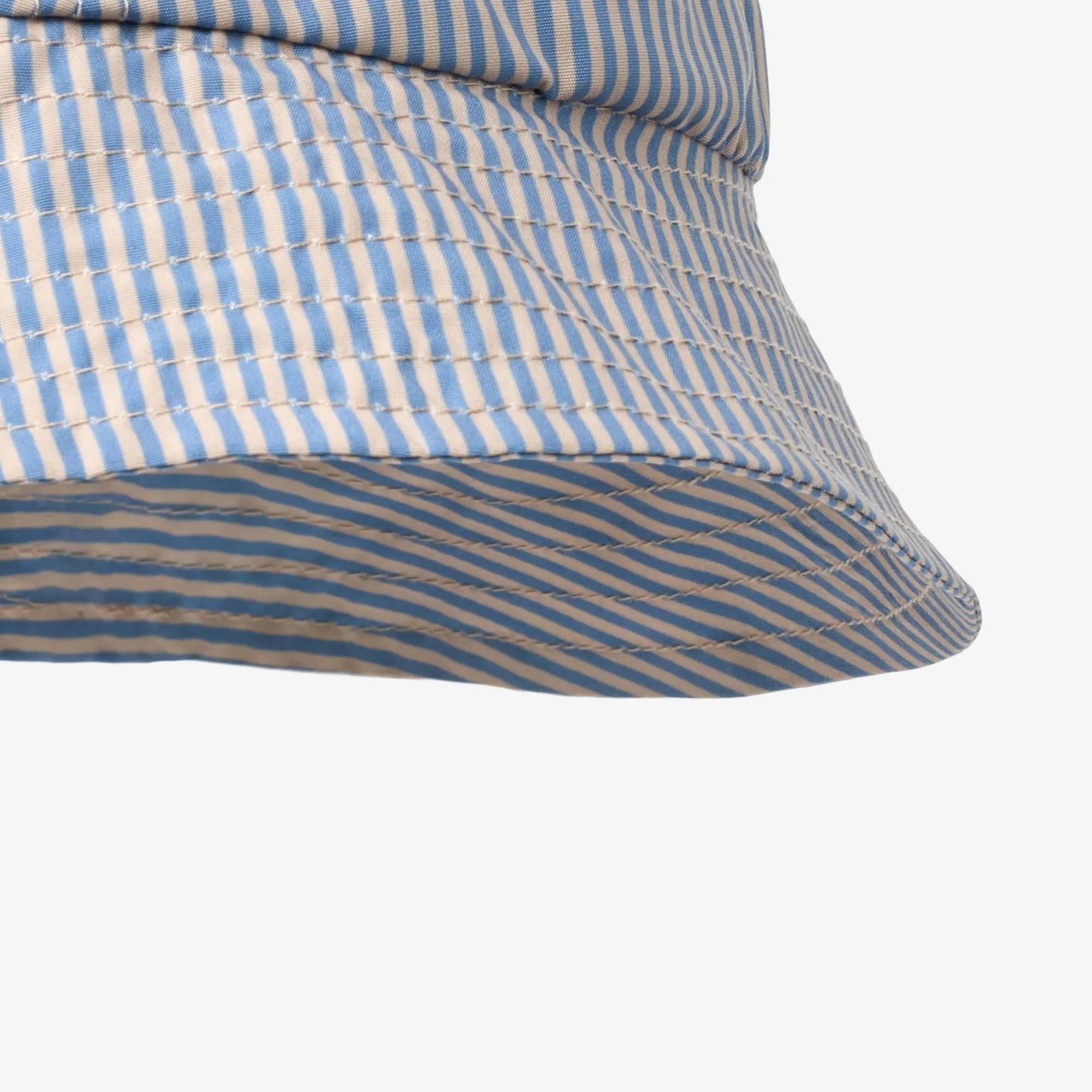 Bucket Hat Tilo Badge - blue swim stripe