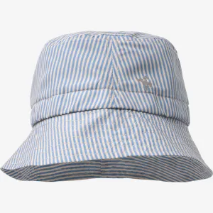 Bucket Hat Tilo Badge - blue swim stripe