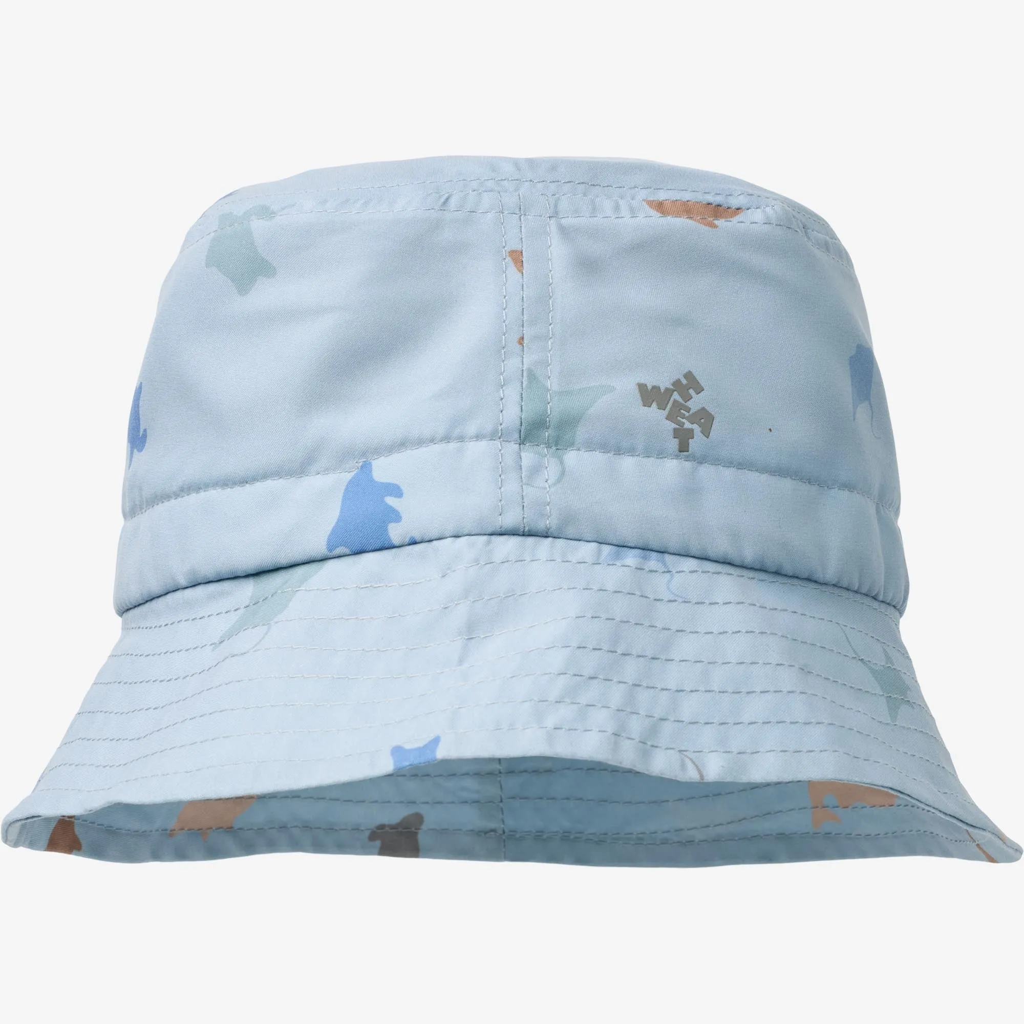 Bucket Hat Tilo Badge - soft blue sea life