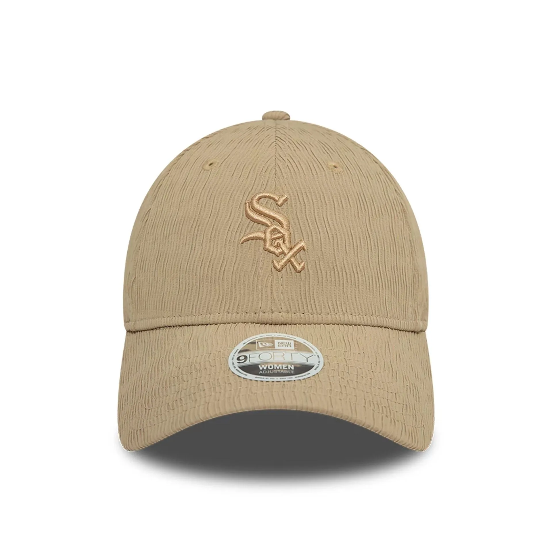 Chicago White Sox Womens Ruching Light Beige 9FORTY Adjustable Cap