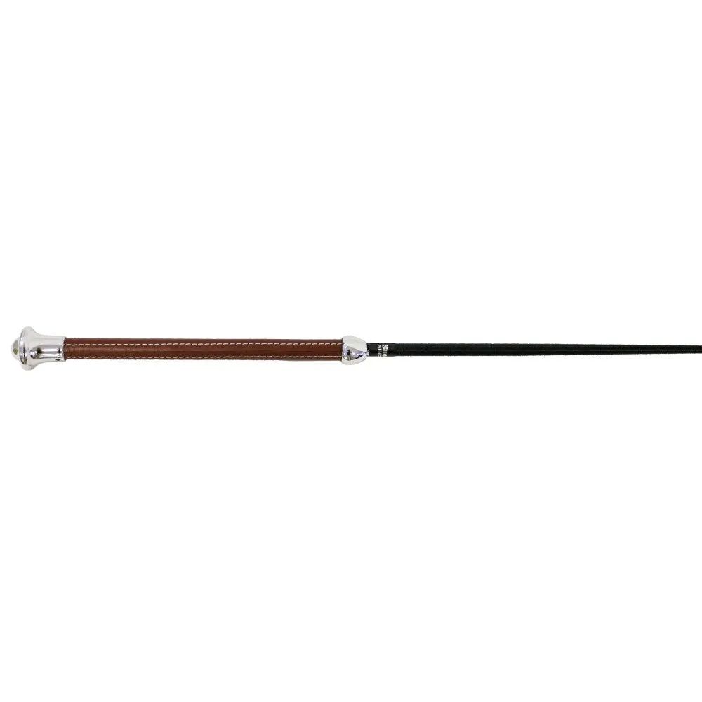 Classic Dressage Whip Black W/Brown Handgrip