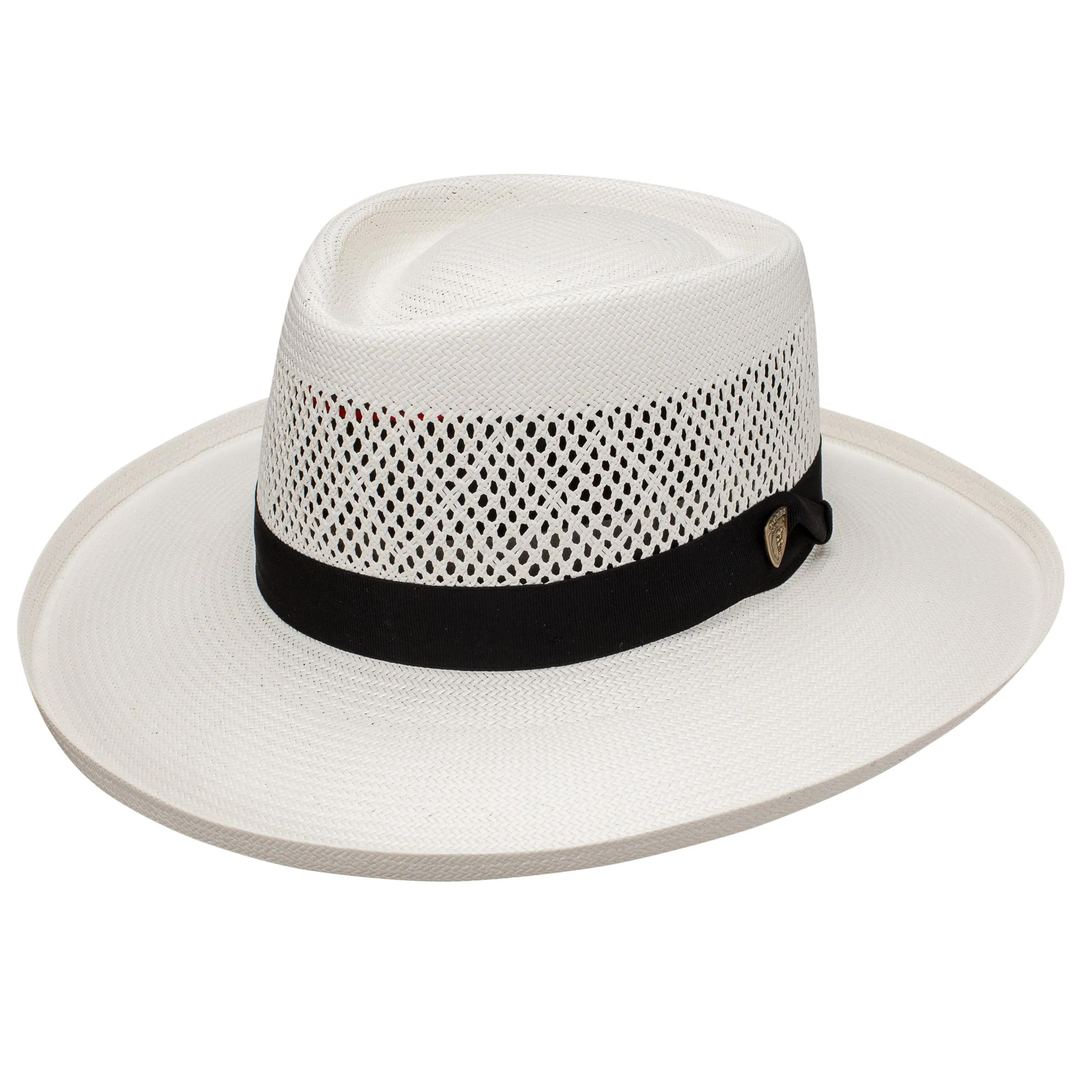 Dobbs San Juan (Vented) Vented Shantung Straw Gambler Hat