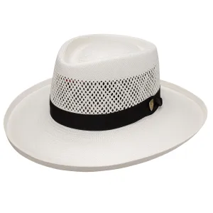 Dobbs San Juan (Vented) Vented Shantung Straw Gambler Hat