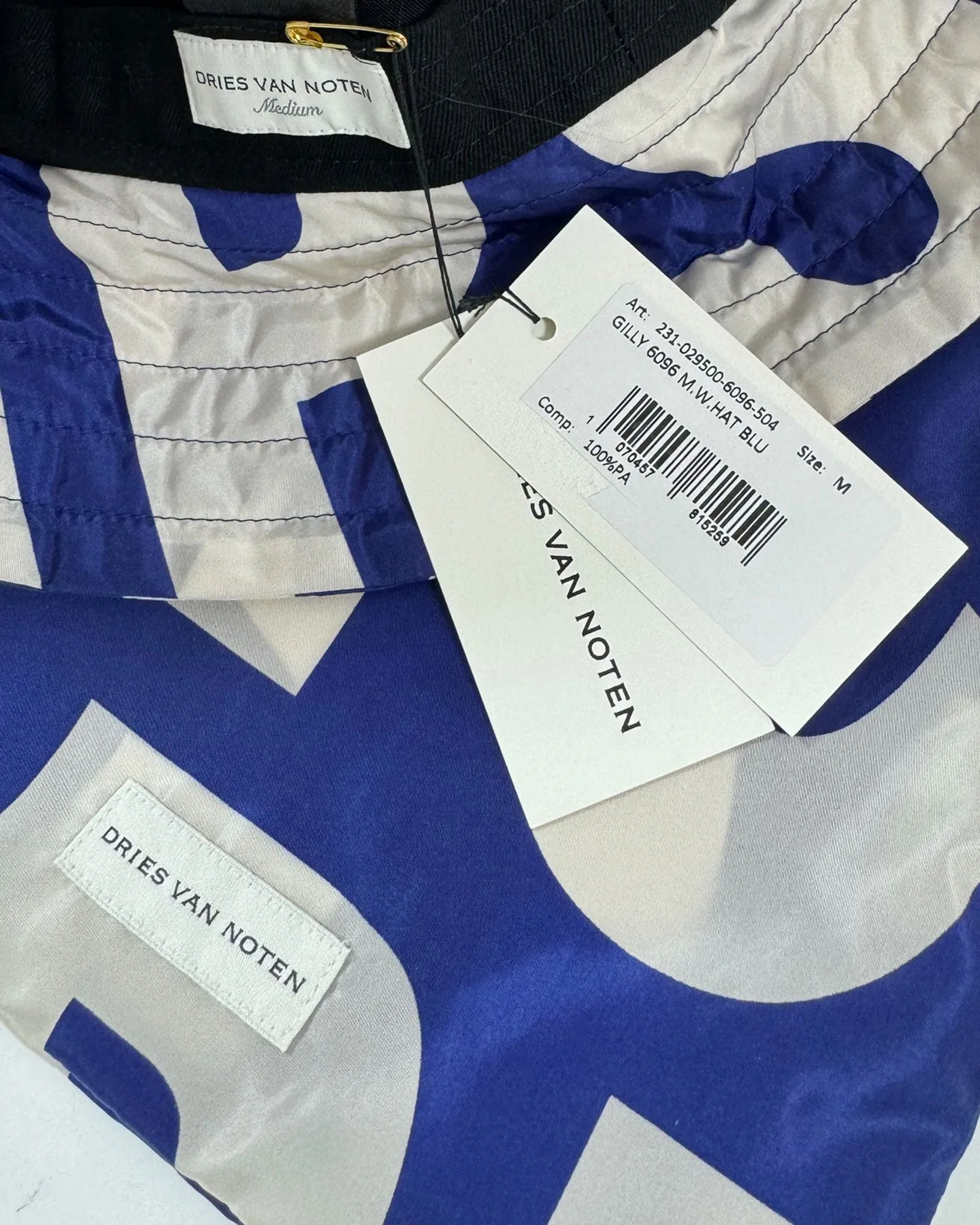Dries Van Noten Bucket Hat Blue - M SALE