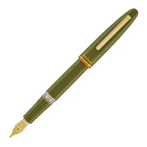 Esterbrook Estie Back to the Lands Button Piston Fountain Pen in Quirky Leaf with Gold Trim