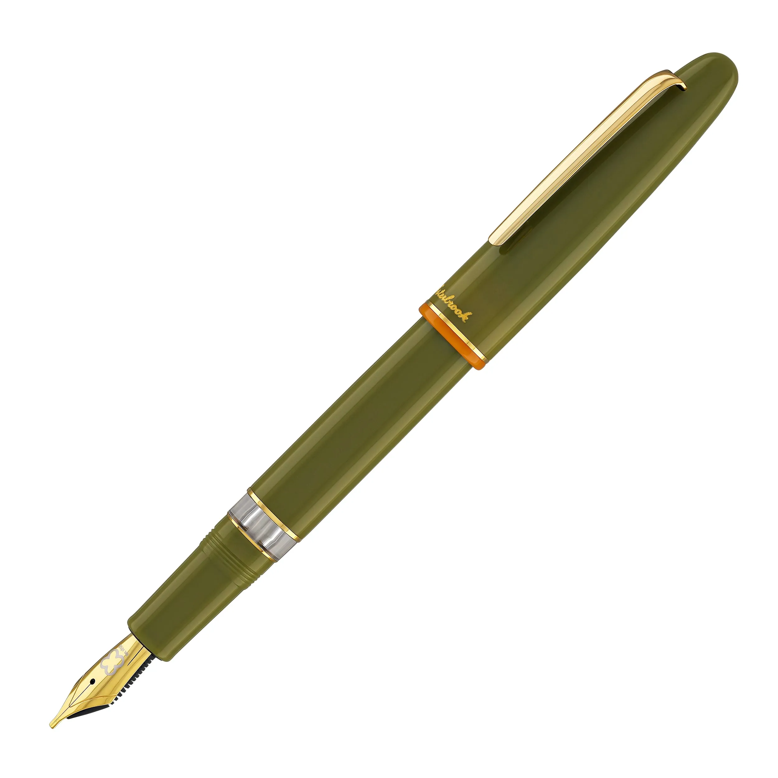 Esterbrook Estie Back to the Lands Button Piston Fountain Pen in Quirky Leaf with Gold Trim