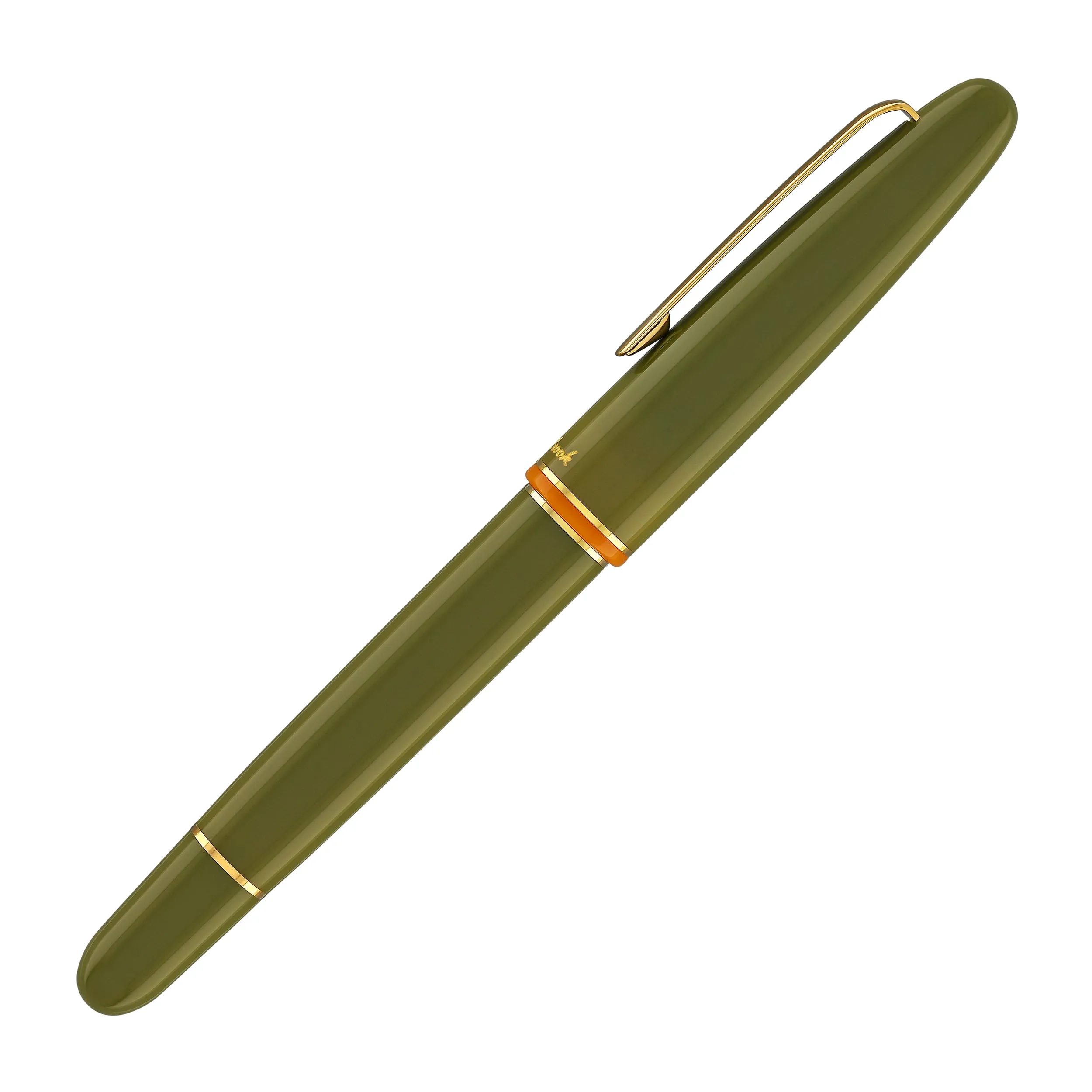 Esterbrook Estie Back to the Lands Button Piston Fountain Pen in Quirky Leaf with Gold Trim