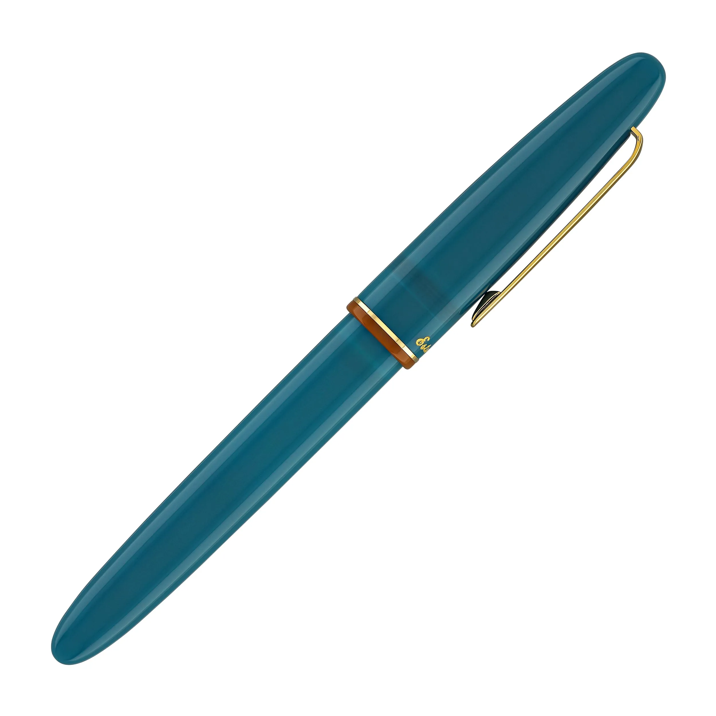 Esterbrook Estie Back to the Lands Regular Fountain Pen in Funky Lake with Gold Trim