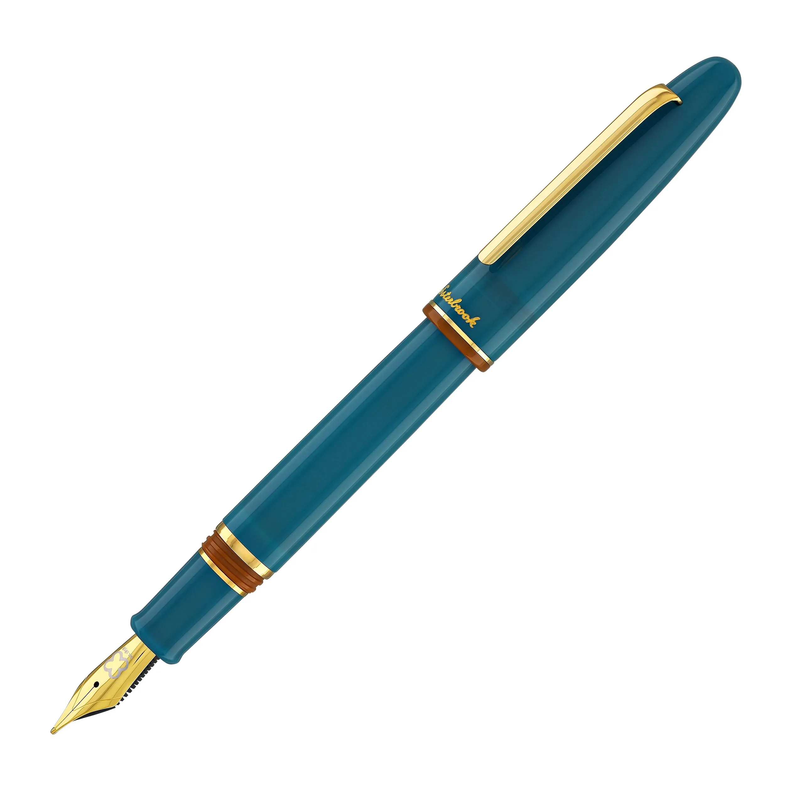Esterbrook Estie Back to the Lands Regular Fountain Pen in Funky Lake with Gold Trim