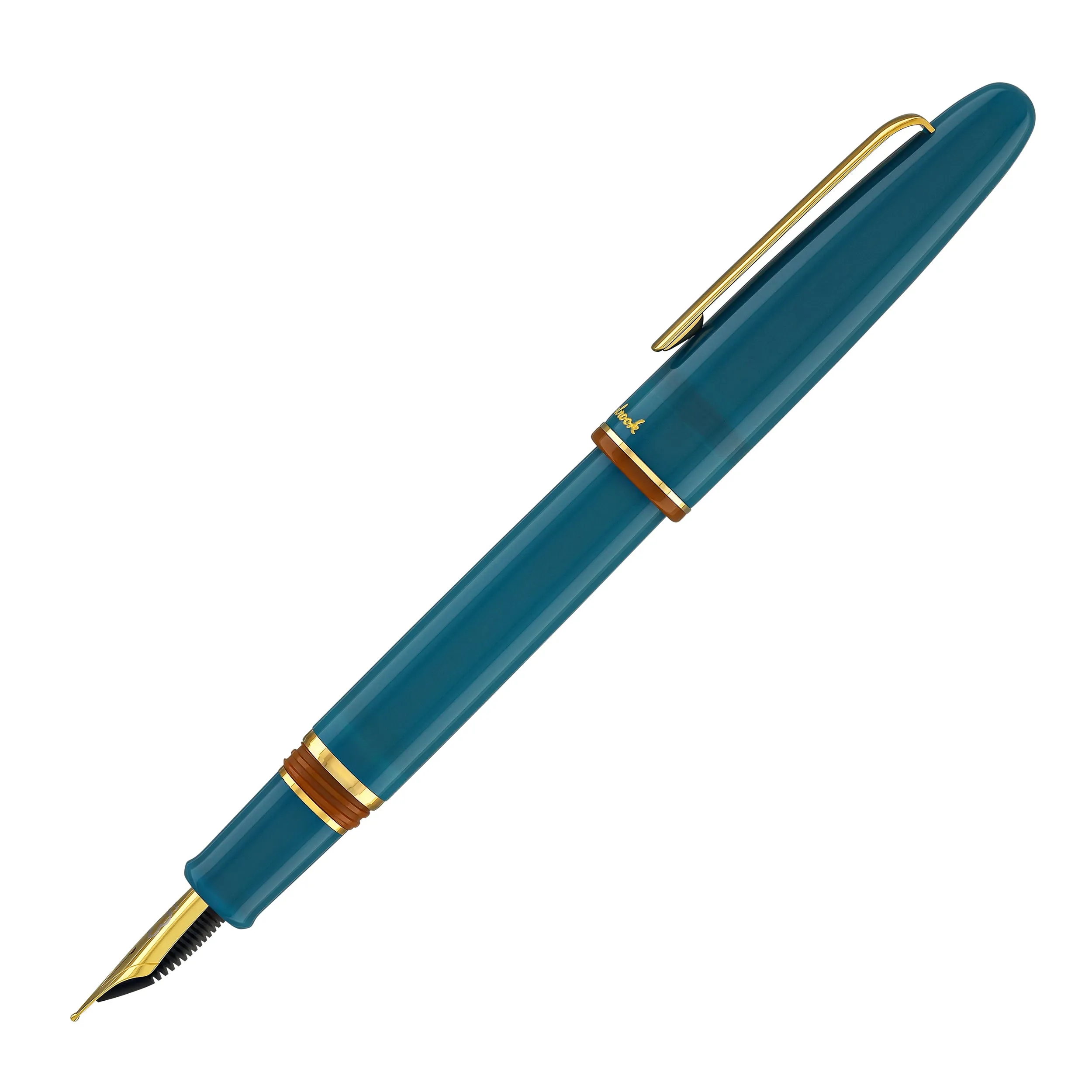 Esterbrook Estie Back to the Lands Regular Fountain Pen in Funky Lake with Gold Trim