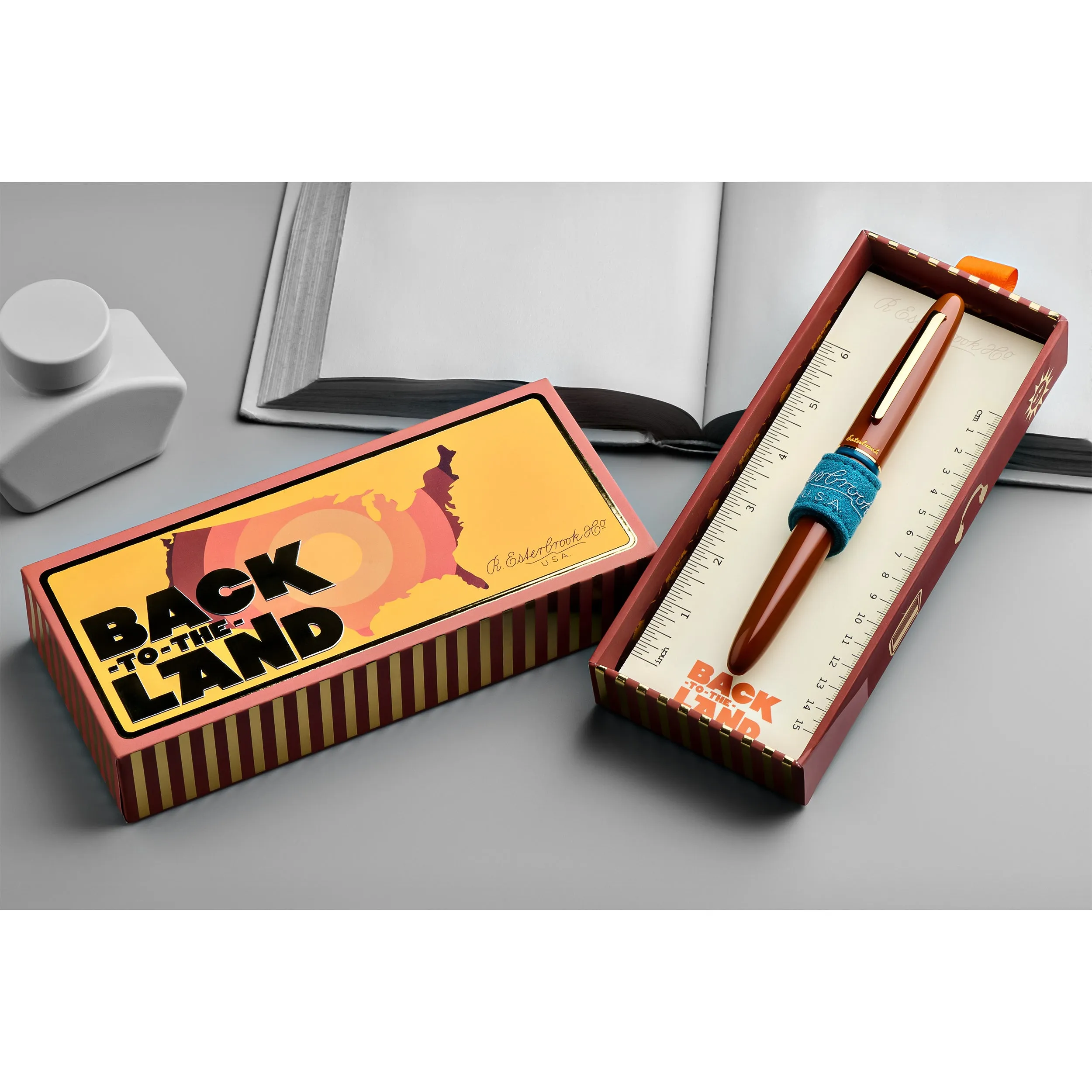 Esterbrook Estie Back to the Lands Regular Fountain Pen in Incredible Rock with Gold Trim