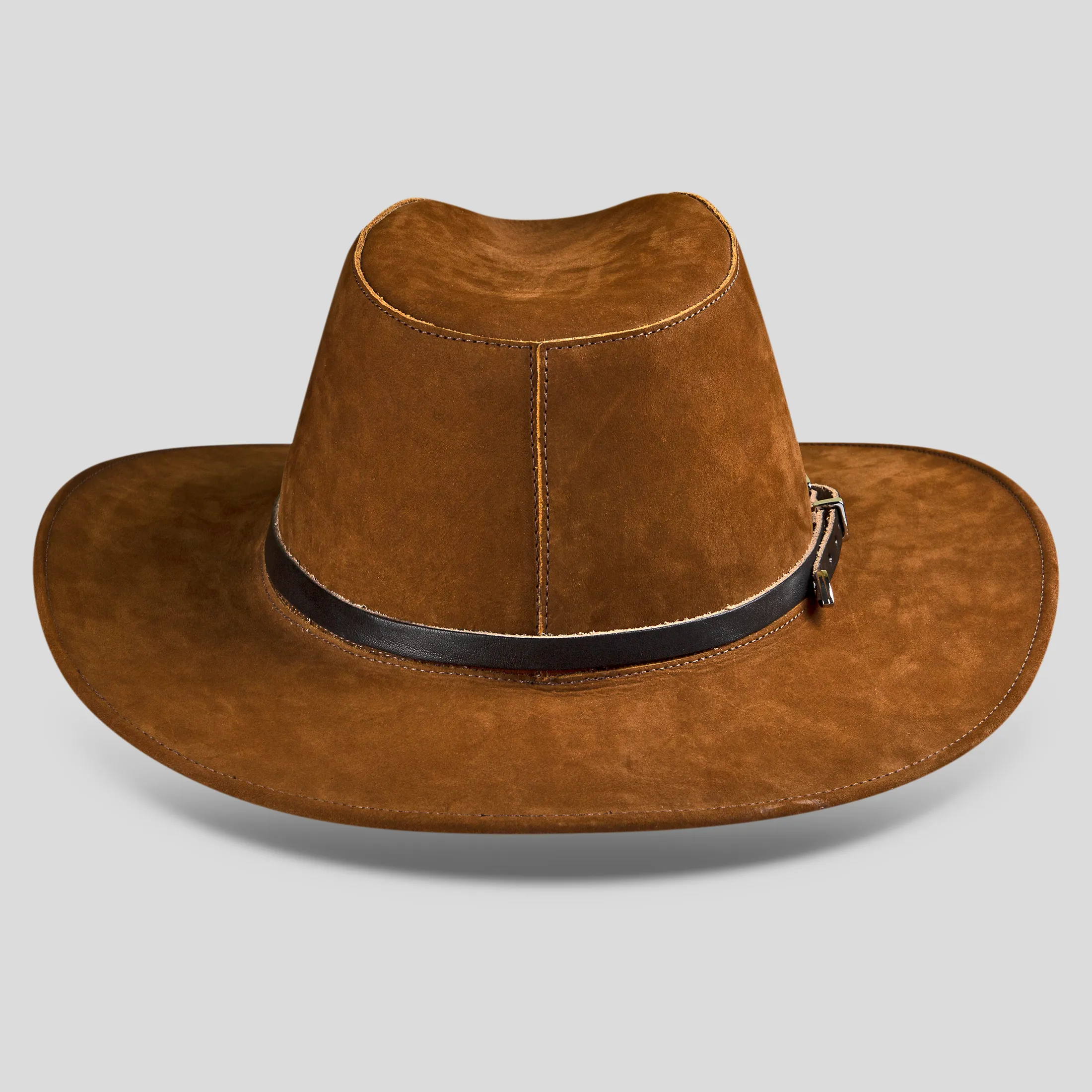 Fedora Hat Tan Genuine Leather