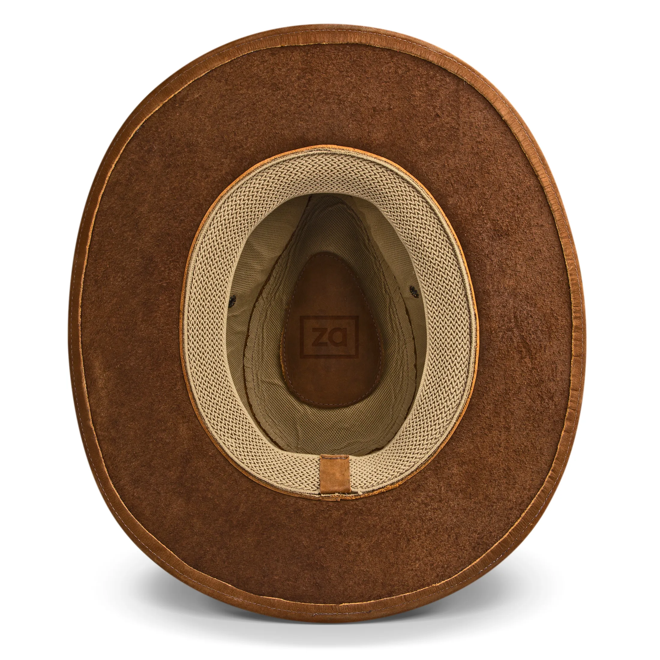 Fedora Hat Tan Genuine Leather