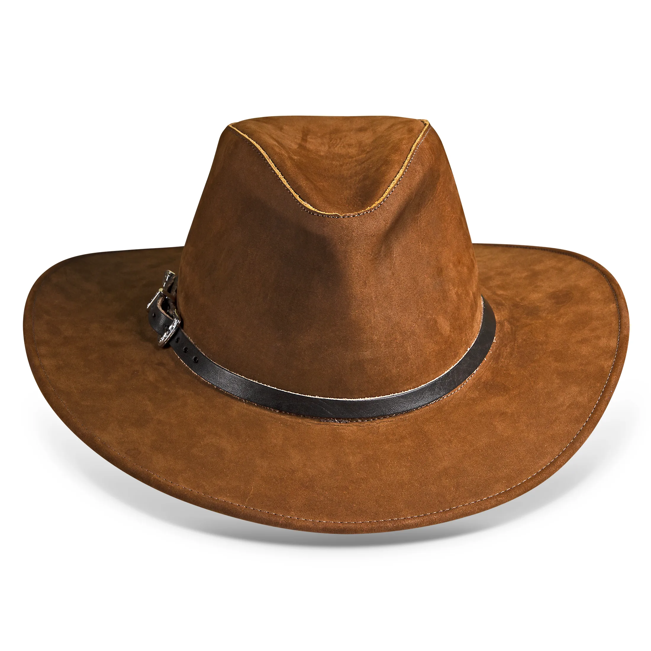 Fedora Hat Tan Genuine Leather
