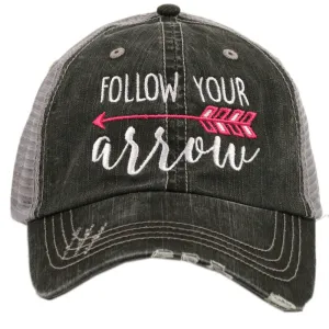 Follow Your Arrow Trucker Hat PINK