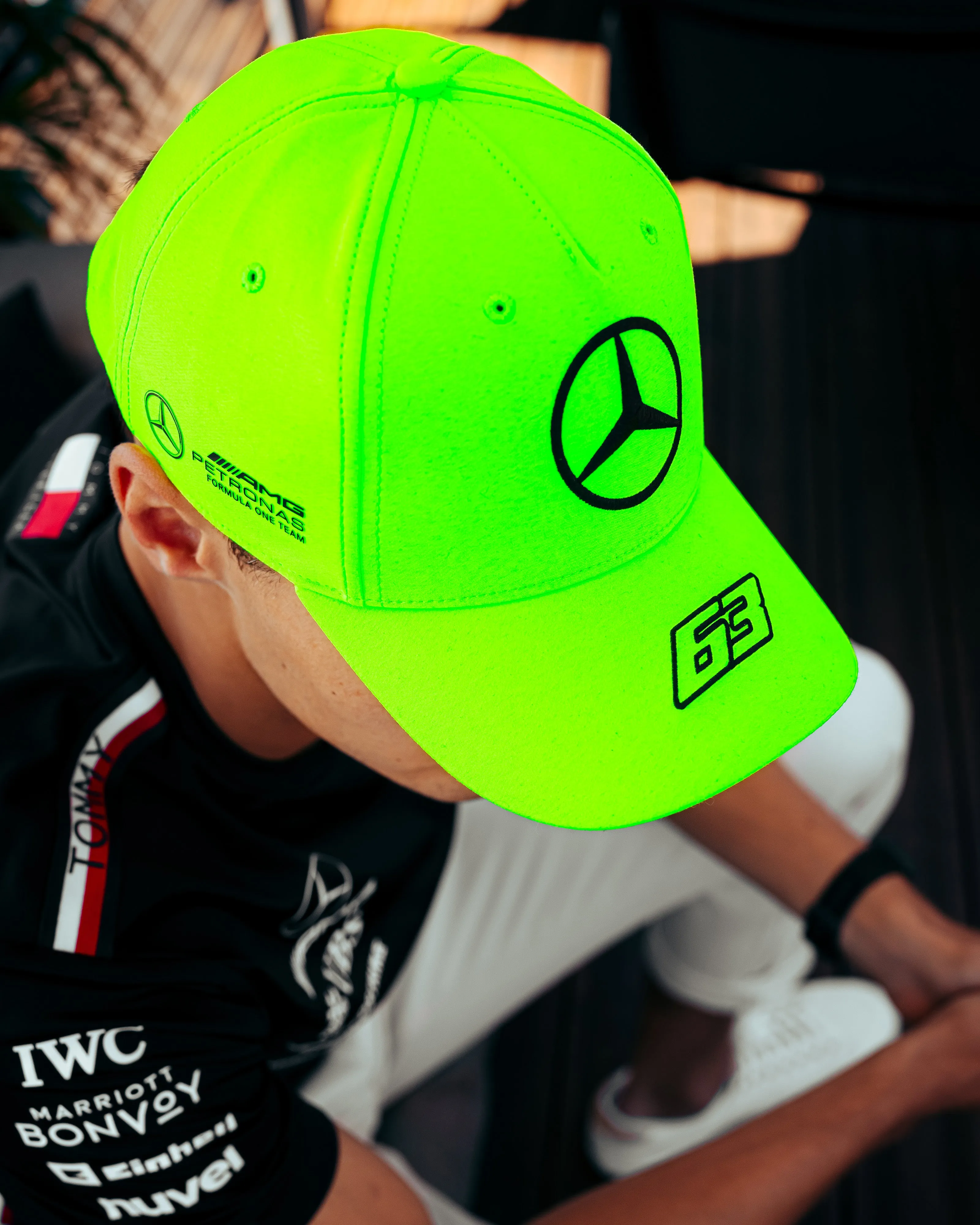 George Russell SE Silverstone Neon Green Cap