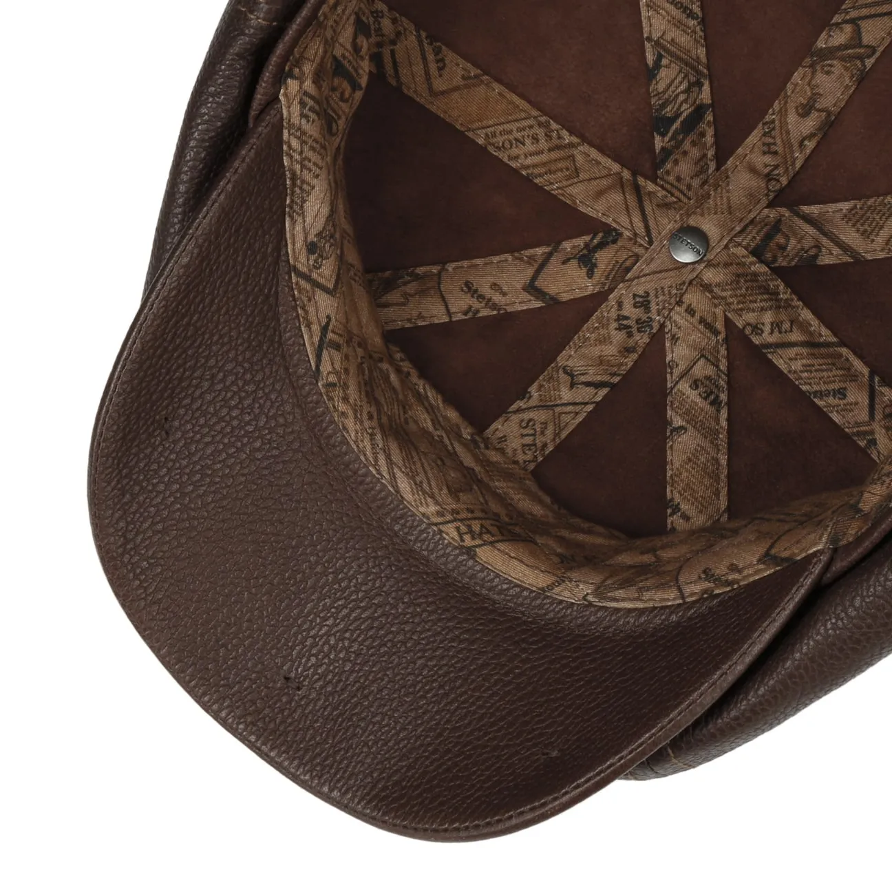 Hatteras New Lamb Nappa Newsboy Cap by Stetson