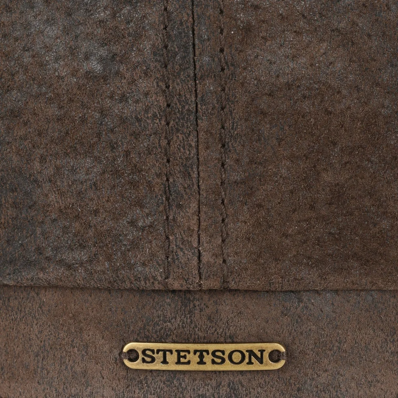 Hatteras Pigskin Leather Newsboy Cap by Stetson