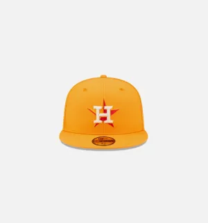 Houston Astros State Fruit 59FIFTY Fitted Cap Mens Hat - Yellow