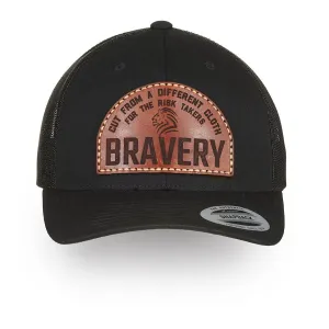Intrepid Flexfit® Classic Retro Trucker Cap- Black