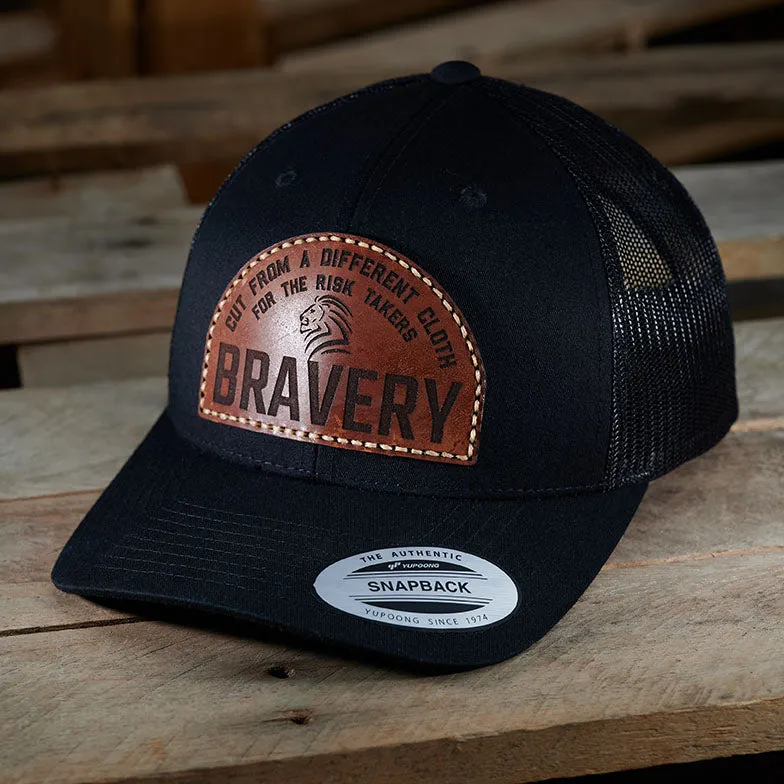 Intrepid Flexfit® Classic Retro Trucker Cap- Black