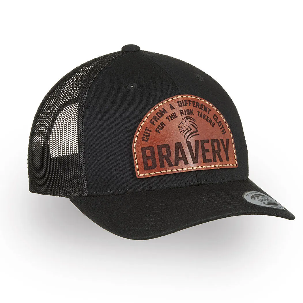 Intrepid Flexfit® Classic Retro Trucker Cap- Black