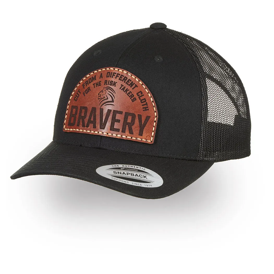 Intrepid Flexfit® Classic Retro Trucker Cap- Black