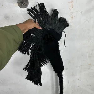 Junya Black Patchwork Mohawk Beanie
