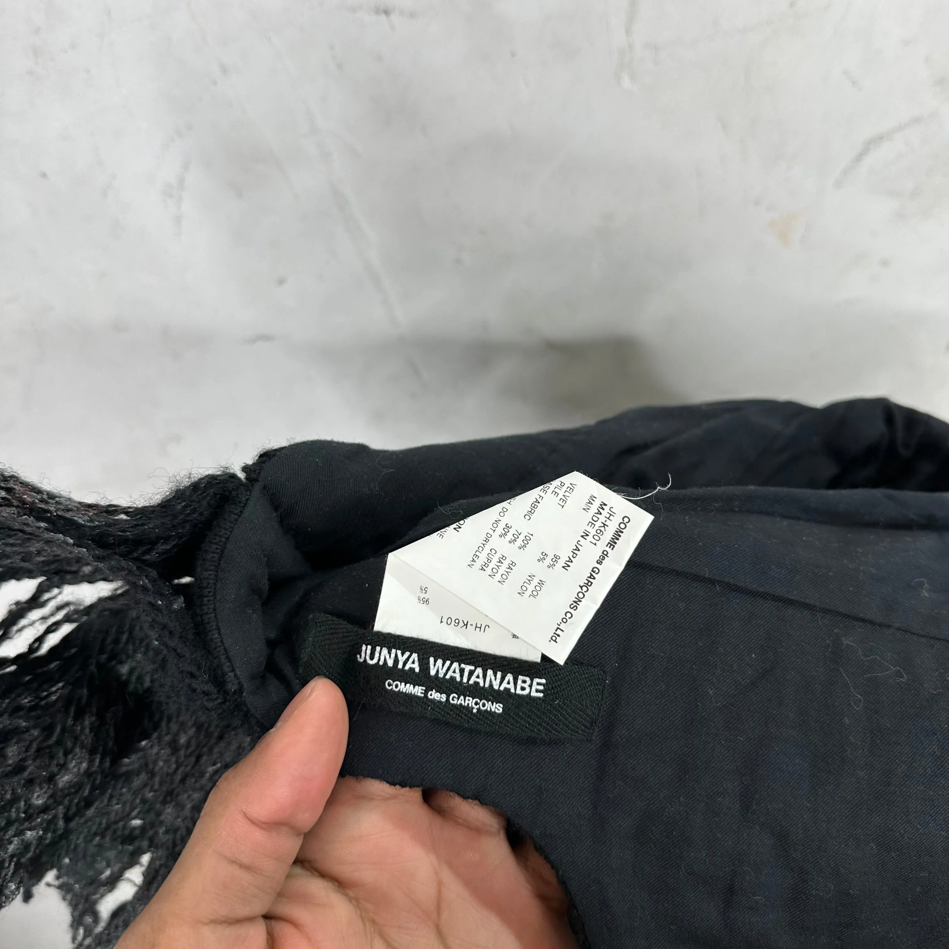 Junya Black Patchwork Mohawk Beanie