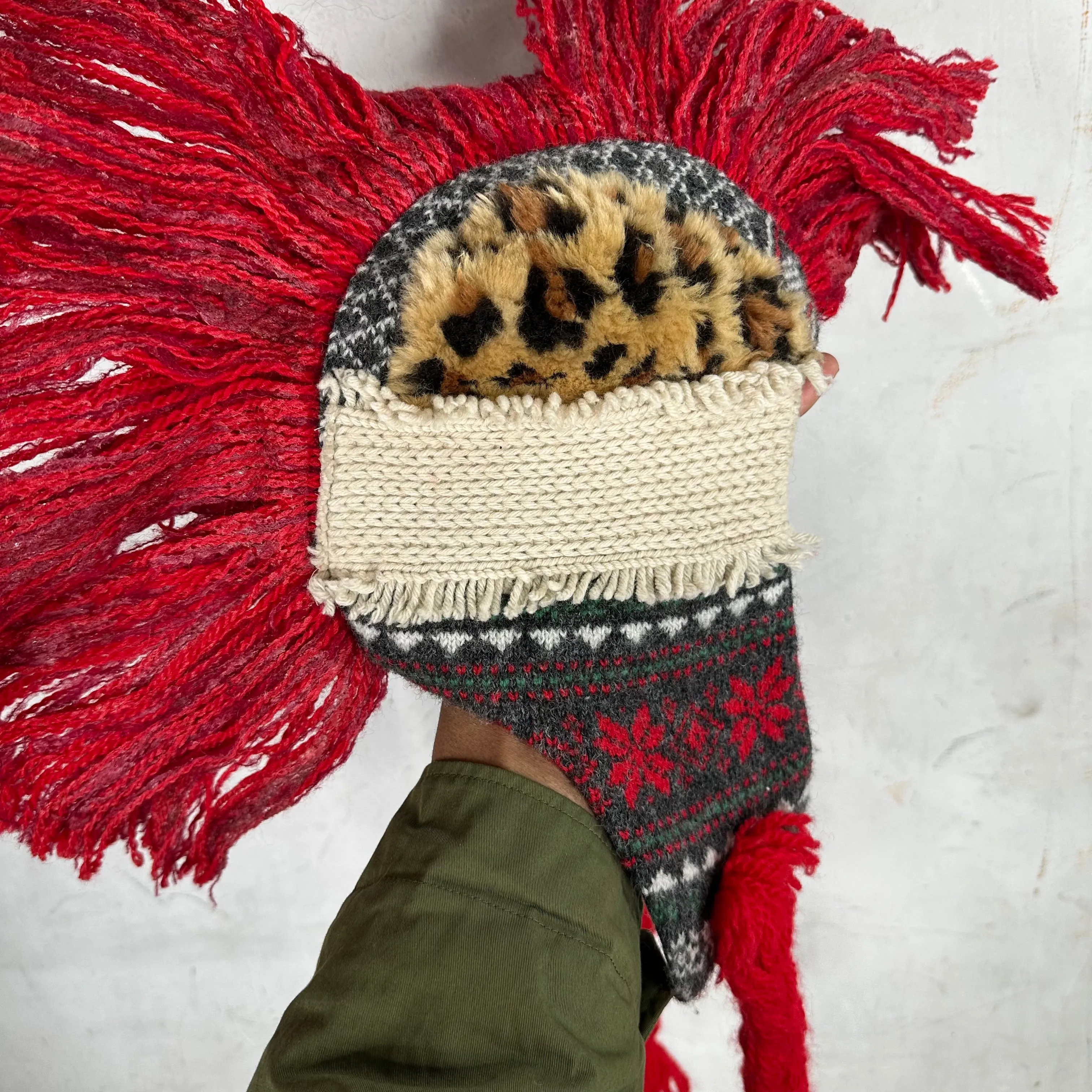Junya Patchwork Mohawk Beanie