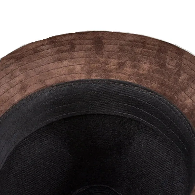 Lamarck Nubuck Genuine Leather Trilby Hat