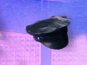 Leather Cop Cap