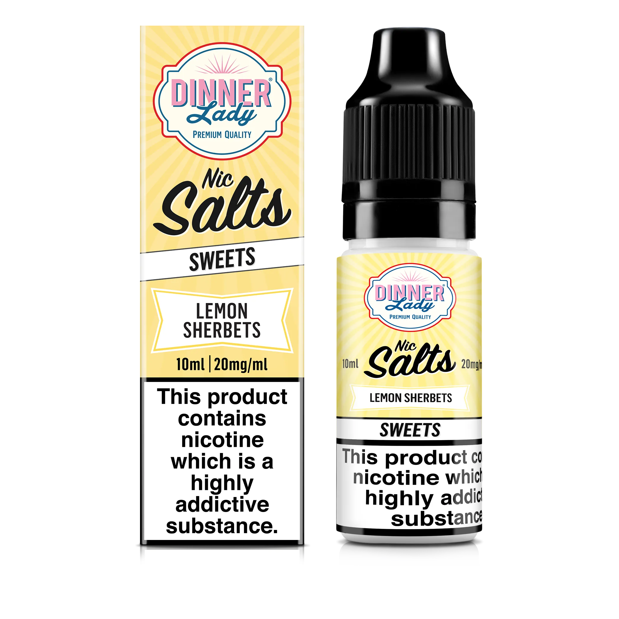Lemon Sherbets  Nic Salts 50:50 10ml E-Liquid