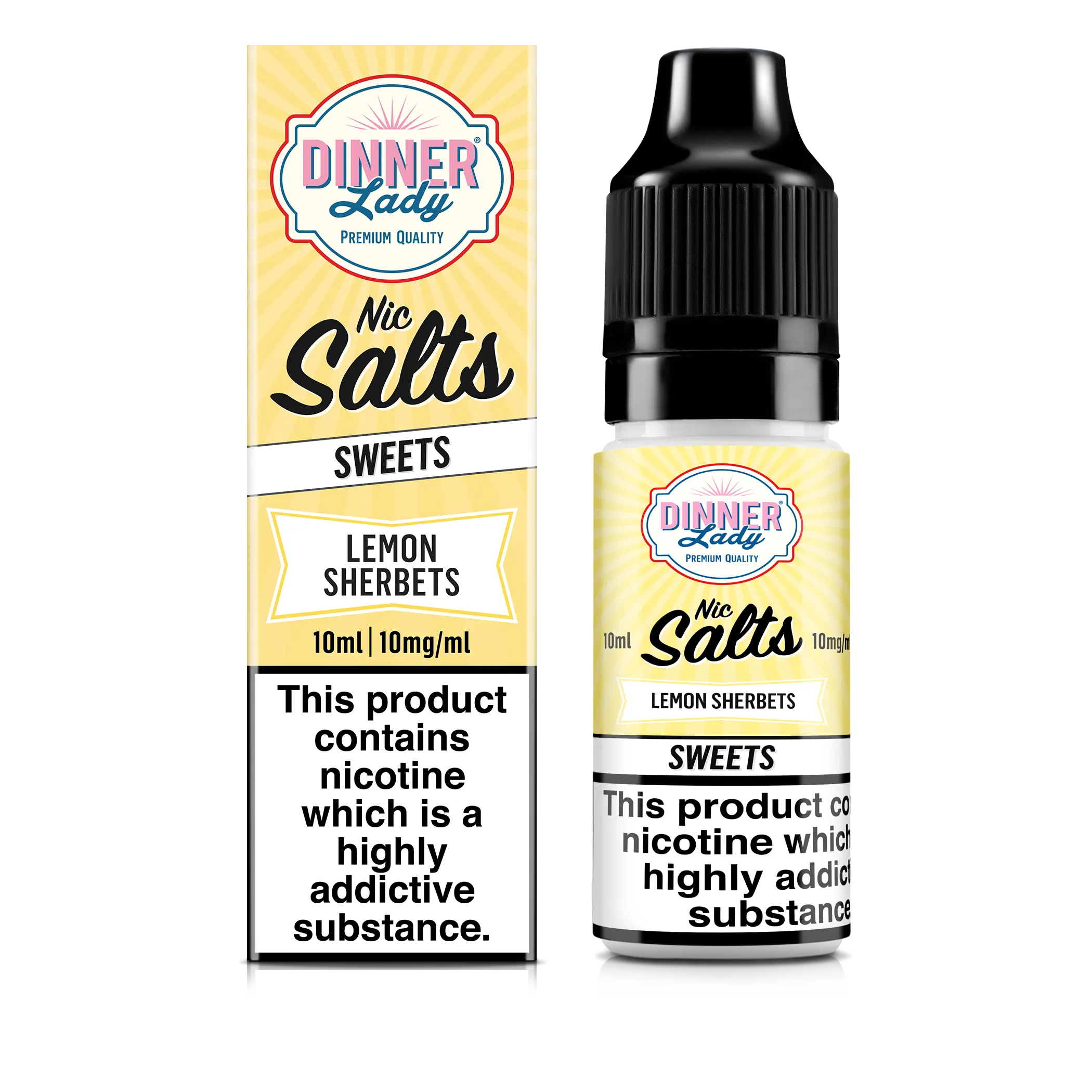Lemon Sherbets  Nic Salts 50:50 10ml E-Liquid